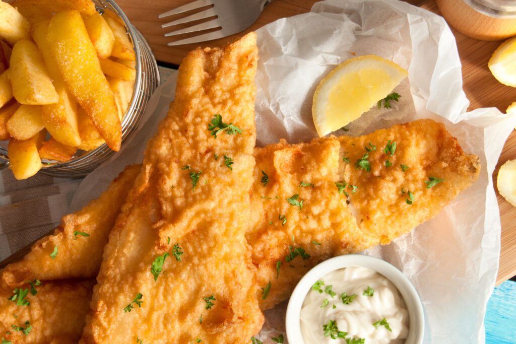 Finish the day at Salt Fish & Chips